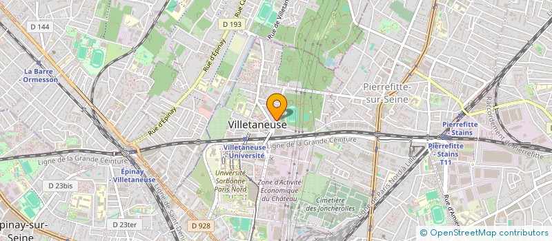 localisation de l'entreprise SCI MOULOUD  VILLETANEUSE