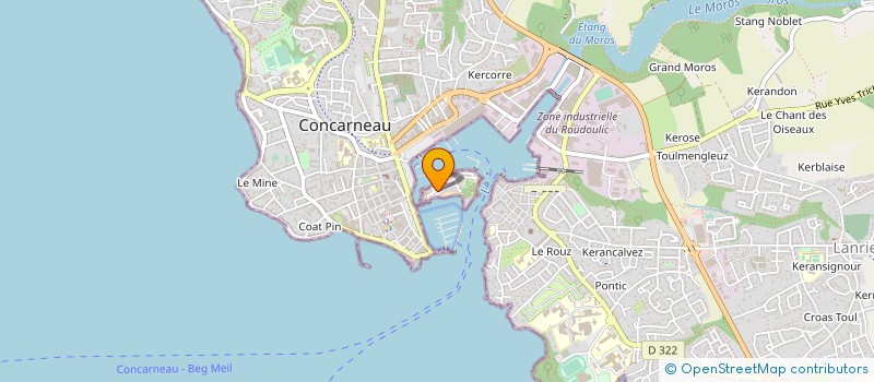 localisation de l'entreprise SCI MOUNA  CONCARNEAU