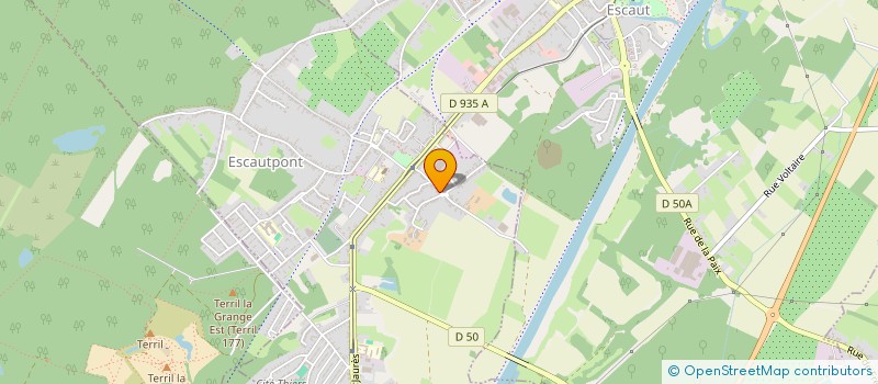 localisation de l'entreprise SCI MOUNA  ESCAUTPONT