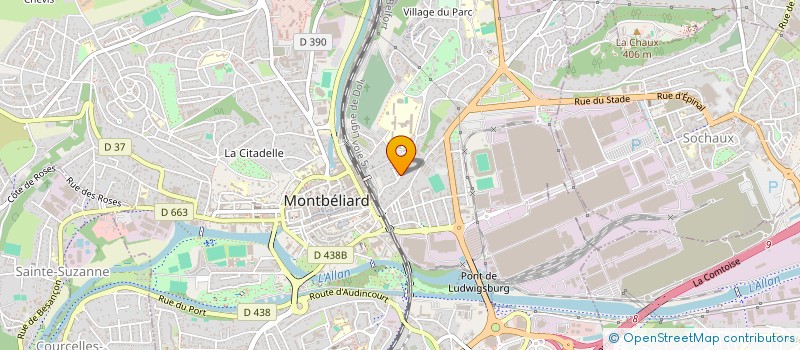 localisation de l'entreprise SCI MOUNAJED à MONTBELIARD