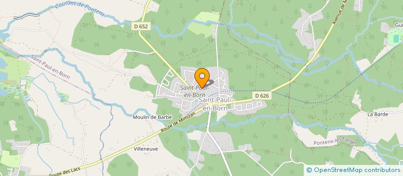 localisation de l'entreprise SCI MOUNE  SAINT-PAUL-EN-BORN