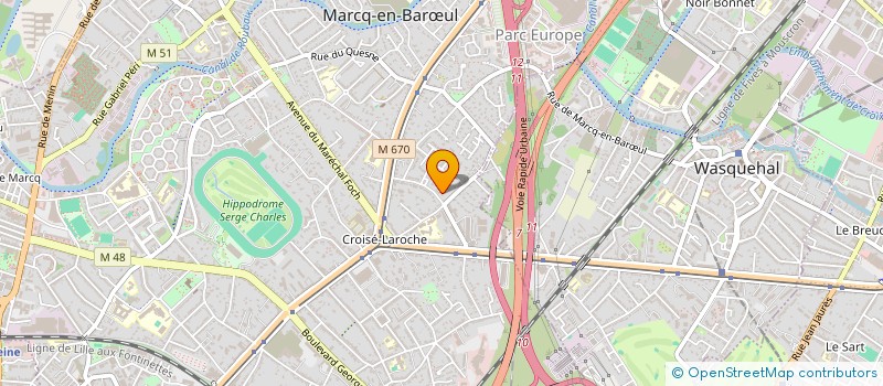 localisation de l'entreprise SCI MOUNE à MARCQ-EN-BARŒUL
