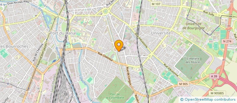 localisation de l'entreprise SCI MOUNE à DIJON