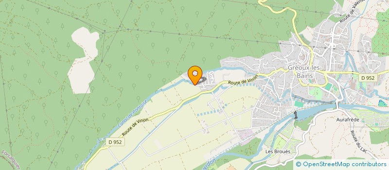 localisation de l'entreprise SCI MOUNETTE  GREOUX-LES-BAINS