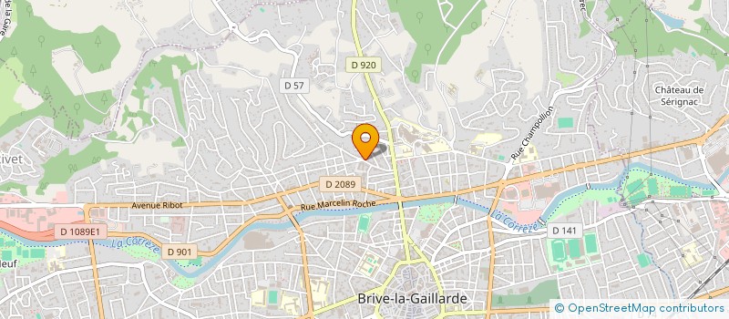 localisation de l'entreprise SCI MOUNEYRAC-FREYSSINET  BRIVE-LA-GAILLARDE