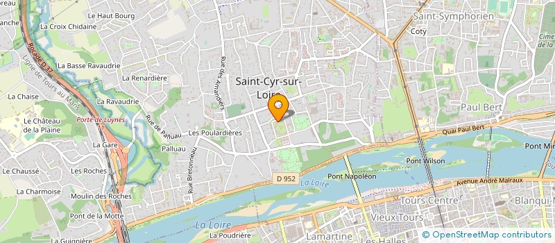 localisation de l'entreprise SCI MOUNI  SAINT-CYR-SUR-LOIRE
