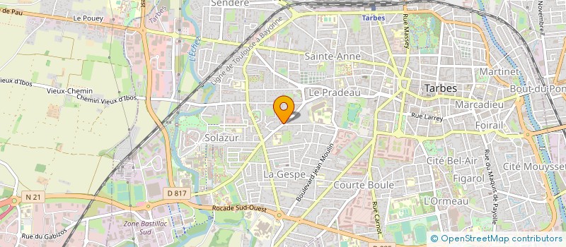 localisation de l'entreprise SCI MOUNIC  TARBES