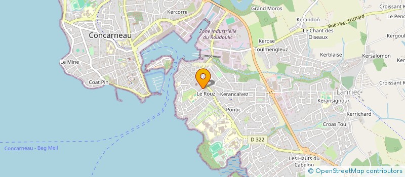 localisation de l'entreprise SCI MOUNICAT  CONCARNEAU