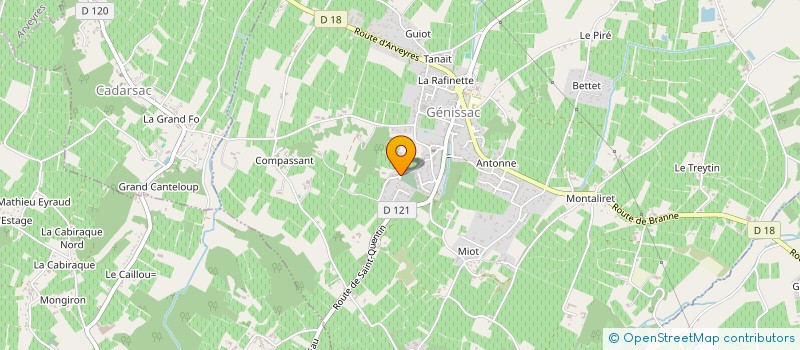 localisation de l'entreprise SCI MOUNIQUET  GENISSAC