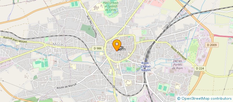 localisation de l'entreprise SCI MOURAIRE RESSOUCHE  RIOM