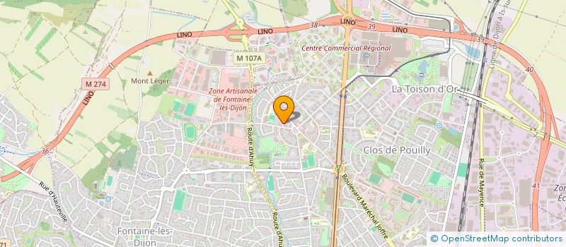 localisation de l'entreprise SCI MOURAUX à DIJON