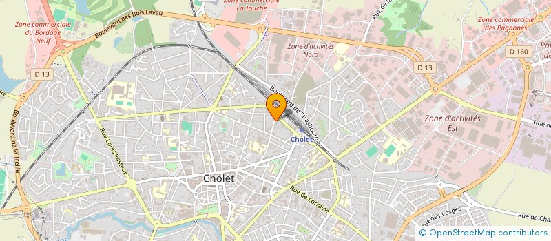 localisation de l'entreprise SCI MOURGUES à CHOLET