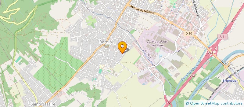 localisation de l'entreprise SCI MOURIETTI  BERNIN