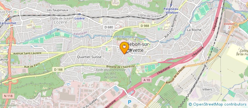 localisation de l'entreprise SCI MOUROUX à VILLEBON-SUR-YVETTE