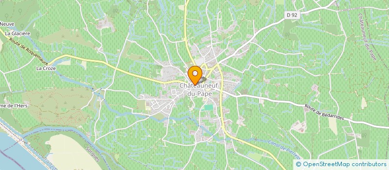 localisation de l'entreprise SCI MOURVEDRE  CHATEAUNEUF-DU-PAPE