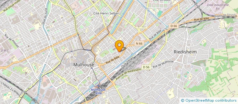 localisation de l'entreprise SCI MOUSSE  MULHOUSE
