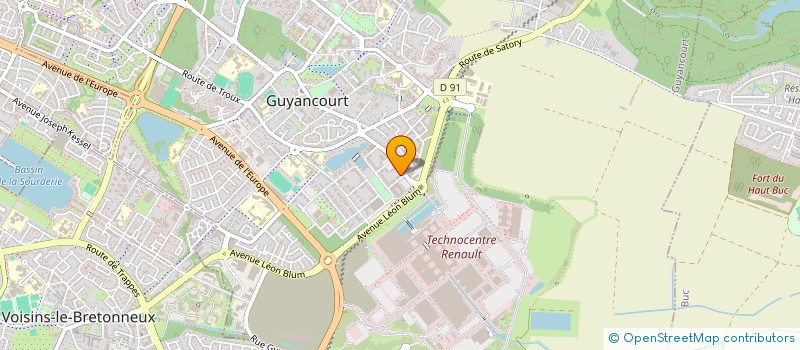 localisation de l'entreprise SCI MOUSSEBERDY  GUYANCOURT