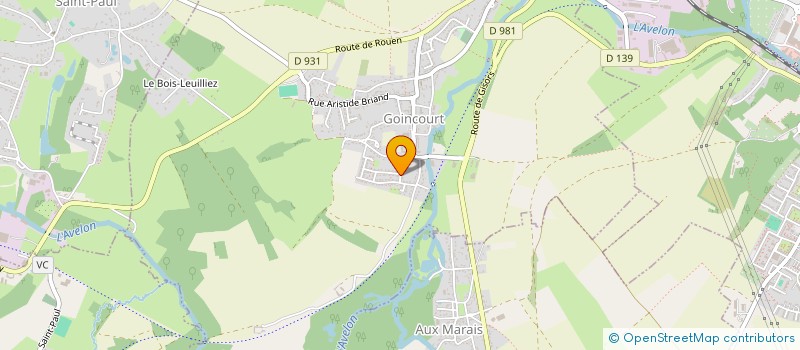 localisation de l'entreprise SCI MOUSSETTE  GOINCOURT