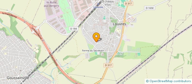 localisation de l'entreprise SCI MOUSSI ET FRERES  LOUVRES