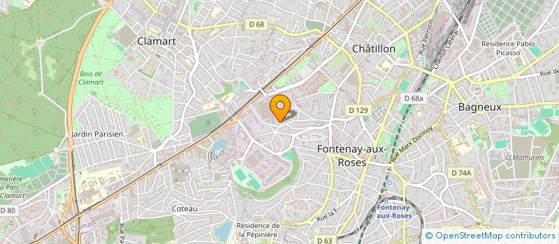 localisation de l'entreprise SCI MOUSSU-FROMMLET  FONTENAY-AUX-ROSES