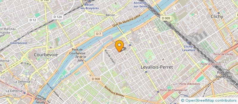 localisation de l'entreprise SCI MOUSTAF à LEVALLOIS-PERRET