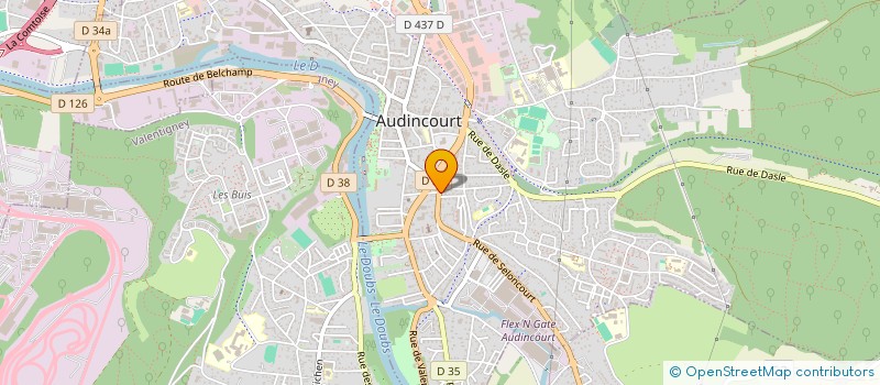 localisation de l'entreprise SCI MOUSTAOUI  AUDINCOURT