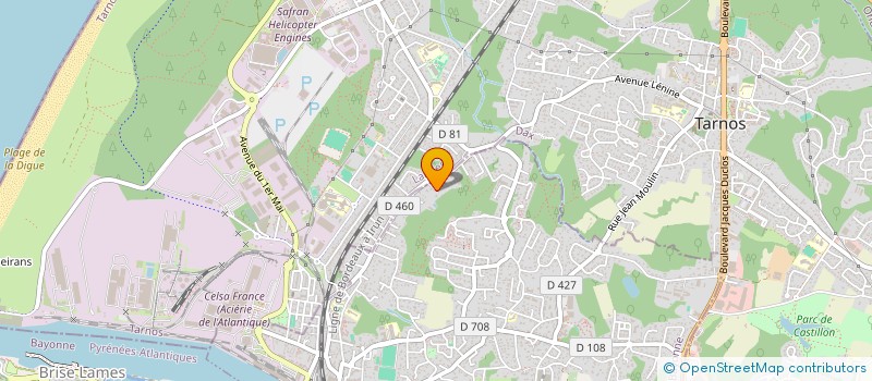 localisation de l'entreprise SCI MOUSTIC  BOUCAU