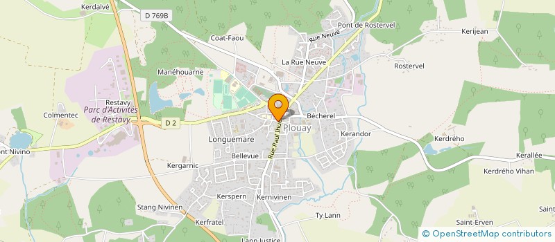 localisation de l'entreprise SCI MOUSTIQUE  PLOUAY