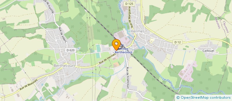 localisation de l'entreprise SCI MOUTEKI  BERTHECOURT