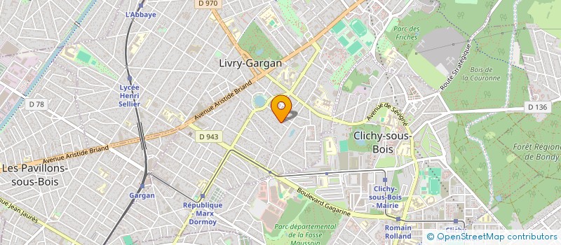localisation de l'entreprise SCI MOUTINHO 3 à LIVRY-GARGAN