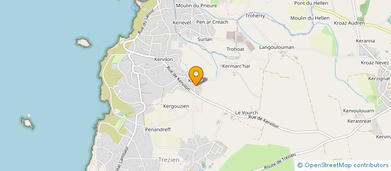 localisation de l'entreprise SCI MOUTINHO  PLOUARZEL