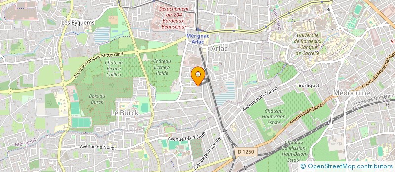 localisation de l'entreprise SCI MOUTON ORTUSI  MERIGNAC