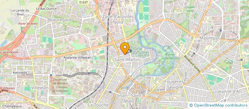 localisation de l'entreprise SCI MOUTON ROUGE  RENNES
