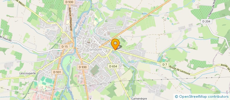 localisation de l'entreprise SCI MOUTON-TOURET  CONDOM