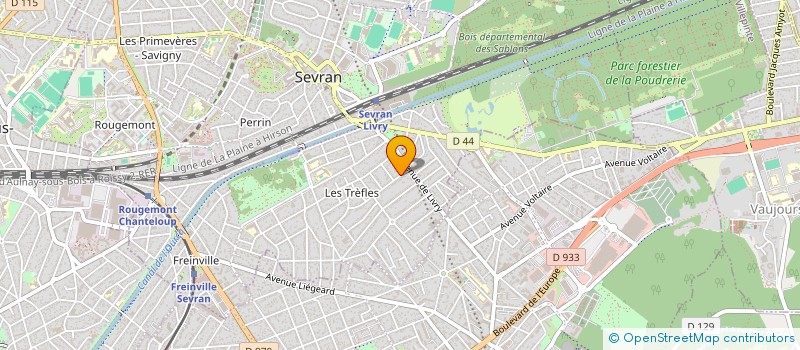 localisation de l'entreprise SCI MOVALIA  SEVRAN