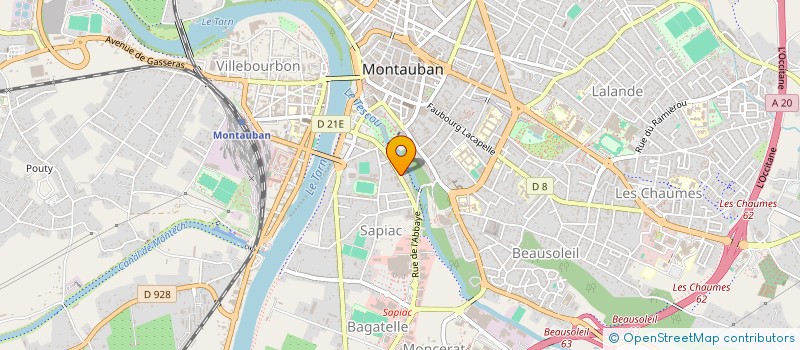 localisation de l'entreprise SCI MOVI  MONTAUBAN