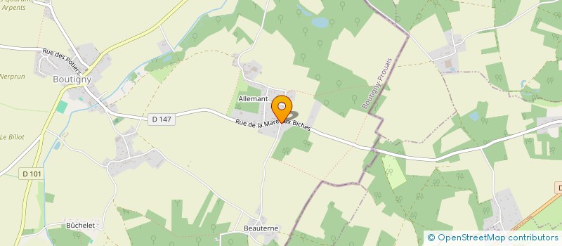 localisation de l'entreprise SCI MOVI à BOUTIGNY-PROUAIS