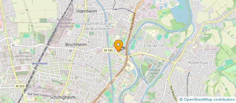 localisation de l'entreprise SCI MOW  BISCHHEIM