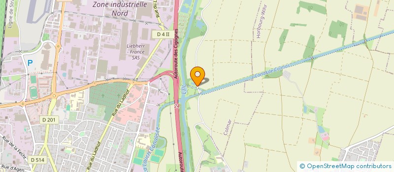 localisation de l'entreprise SCI MOWGLI  COLMAR