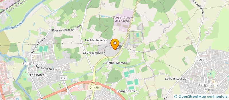 localisation de l'entreprise SCI MOXA  COULAINES