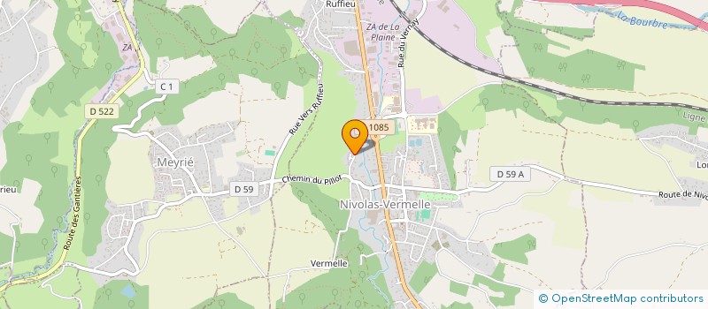 localisation de l'entreprise SCI MOXON  NIVOLAS-VERMELLE