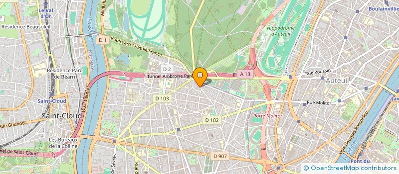 localisation de l'entreprise SCI MOXOURIS à BOULOGNE-BILLANCOURT