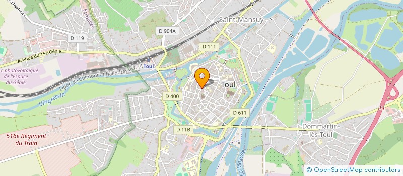 localisation de l'entreprise SCI MOYANAMOSA  TOUL