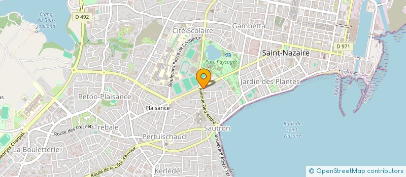 localisation de l'entreprise SCI MOYNE MOSSU  SAINT-NAZAIRE