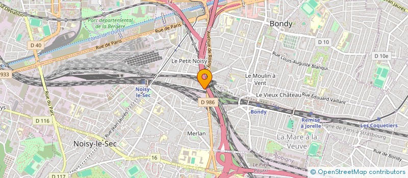 localisation de l'entreprise SCI MOZA à NOISY-LE-SEC