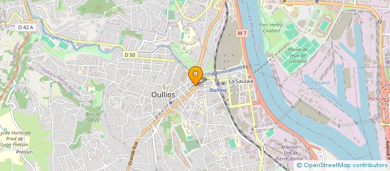 localisation de l'entreprise SCI MOZAIK  OULLINS-PIERRE-BENITE