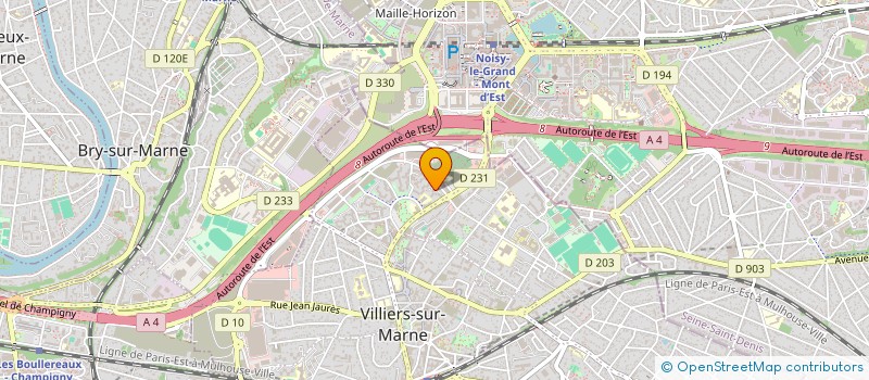 localisation de l'entreprise SCI MOZARD  VILLIERS-SUR-MARNE