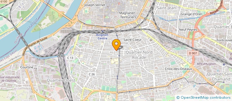 localisation de l'entreprise SCI MOZART  AVIGNON