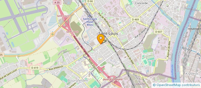 localisation de l'entreprise SCI MOZART  SAINT-LOUIS