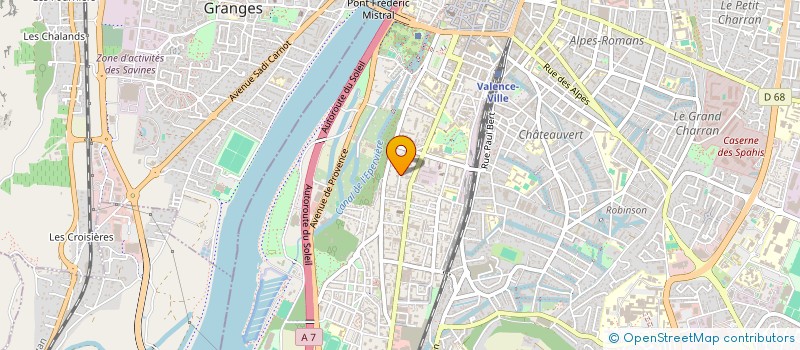 localisation de l'entreprise SCI MOZART à VALENCE